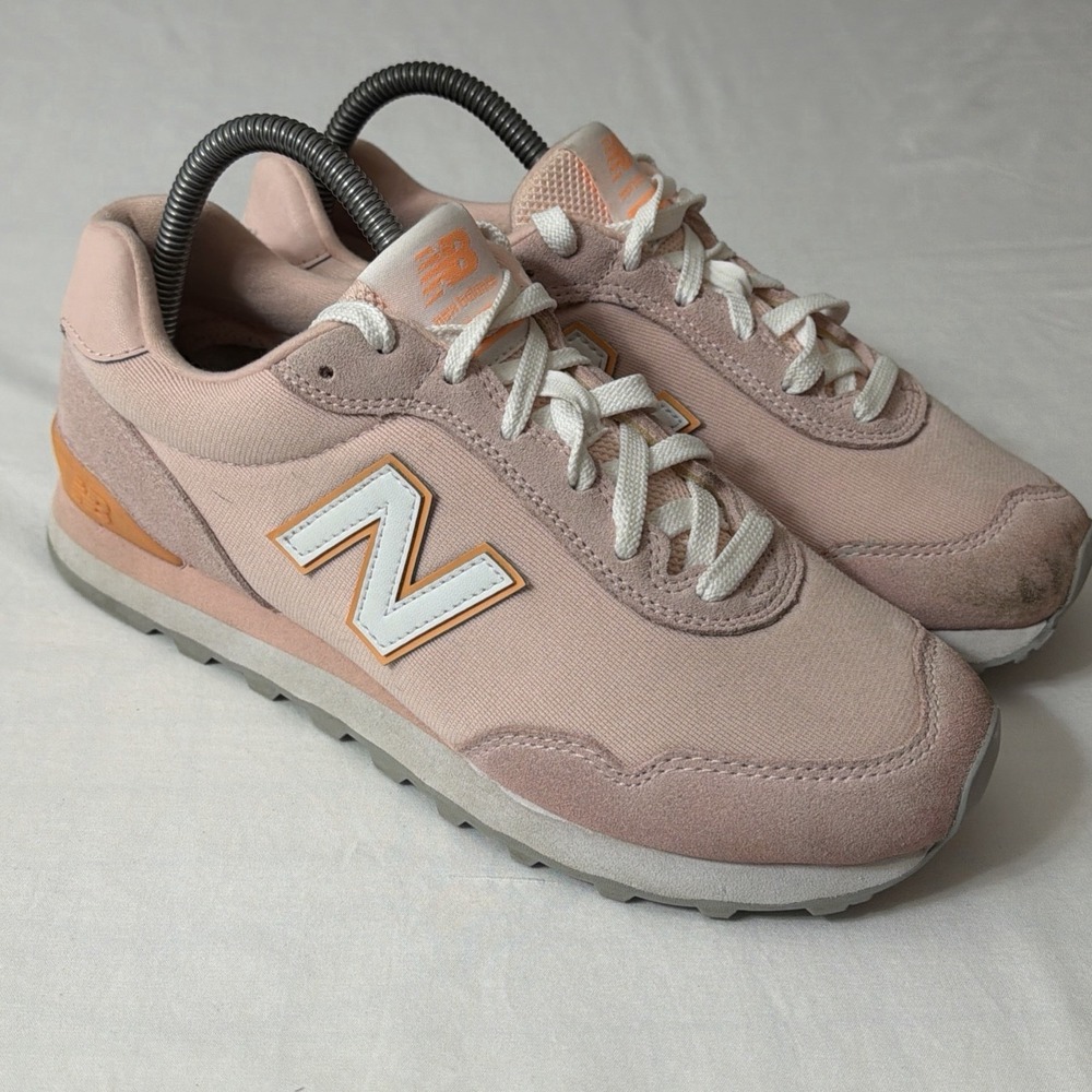 New Balance Classic Running Women's Suede 515 Shoes Pink Size 8 Cute Gym Shoes - Picture 15 of 16